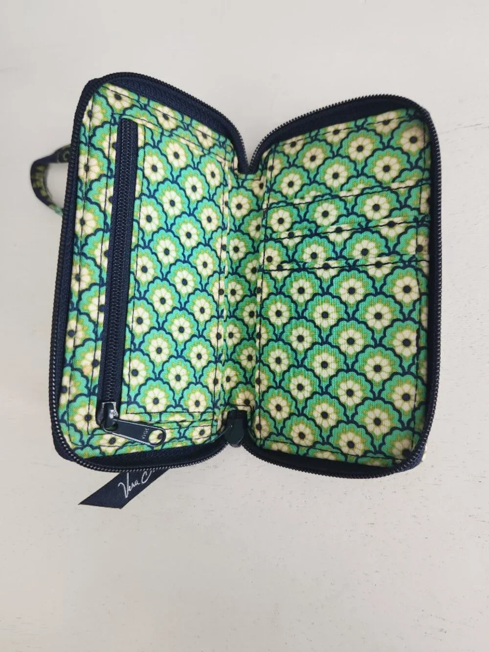 Vera Bradley Wristlet in "Rhythm and Blues" - Picture 5 of 5